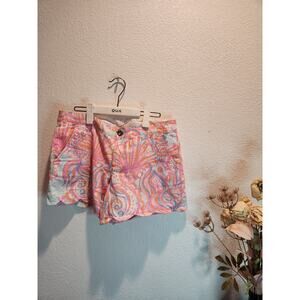 Lilly Pulitzer Cotton Shorts -‎ Vibrant Multicolor Paisley, Size 8